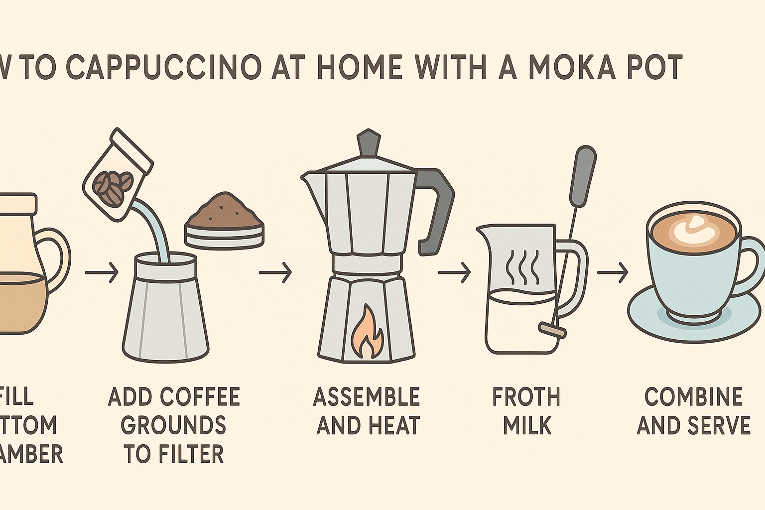 How to Make Cappuccino at Home with a Moka Pot